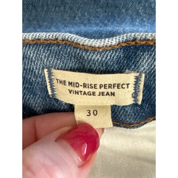 Madewell the Perfect Vintage Jean In Berdelle Wash Size 30 - Picture 7 of 13